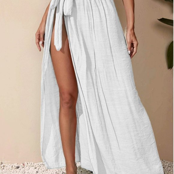 Sand Knot Waist Cover Up Skirt - Picture 2 of 6